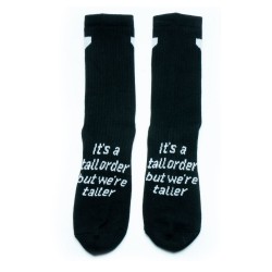 CHAUSSETTES TALL ORDER BLACK/WHITE - image 2